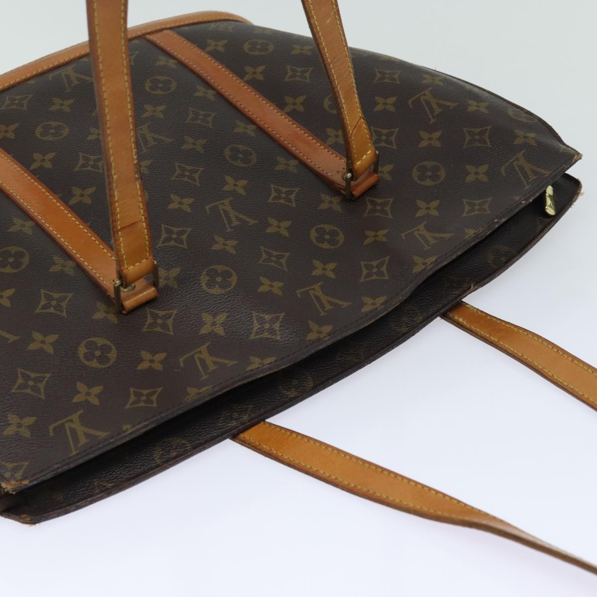 Louis Vuitton Babylone, Brown, Canvas, tote