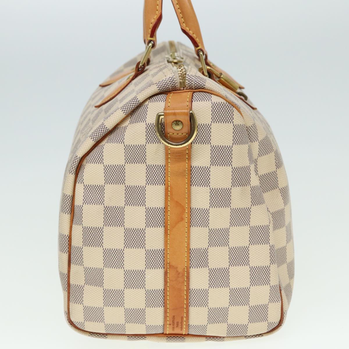 Louis Vuitton Speedy Bandoulière 30, White, Canvas, handbag