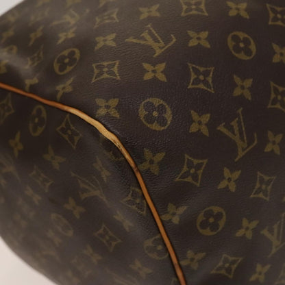 Louis Vuitton Keepall 60, Brown, Canvas, travel