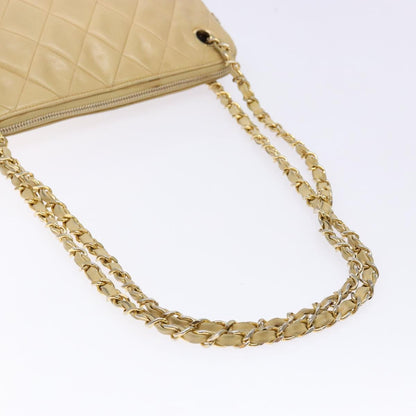 Chanel Quilted, Beige, Leather, shoulder