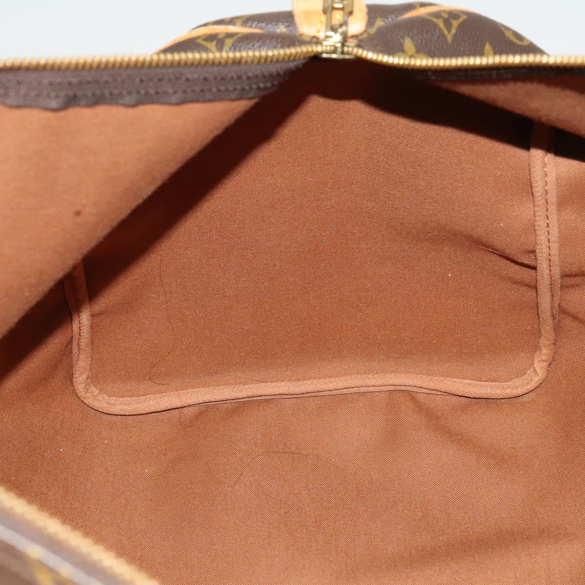 Louis Vuitton Keepall 55, Brown, Canvas, travel