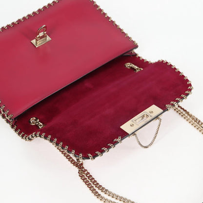 Valentino Garavani Demilune, Pink, Leather, shoulder