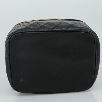 Chanel Vanity, Black, Leather, clutch