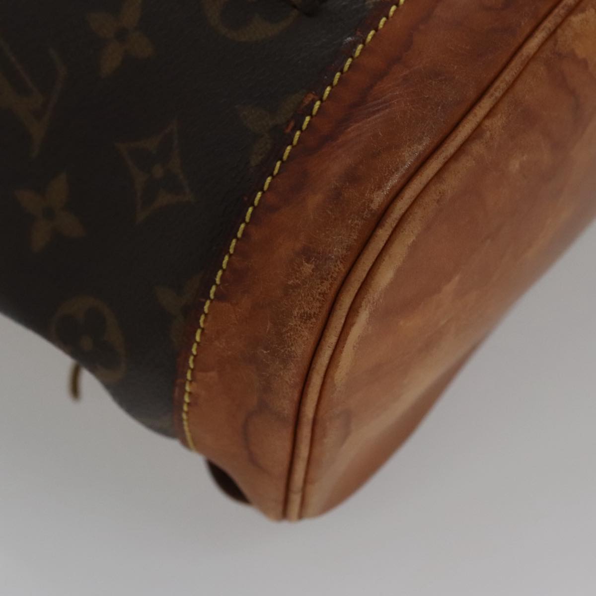 Louis Vuitton Montsouris MM, Brown, Canvas, backpack