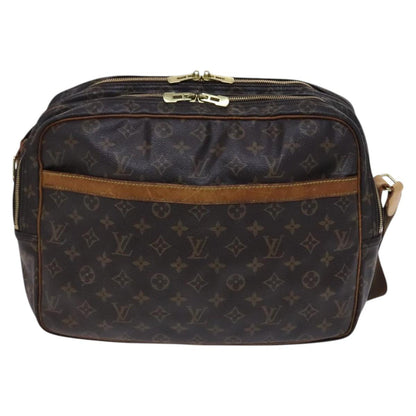 Louis Vuitton Reporter, Brown, Canvas, shoulder
