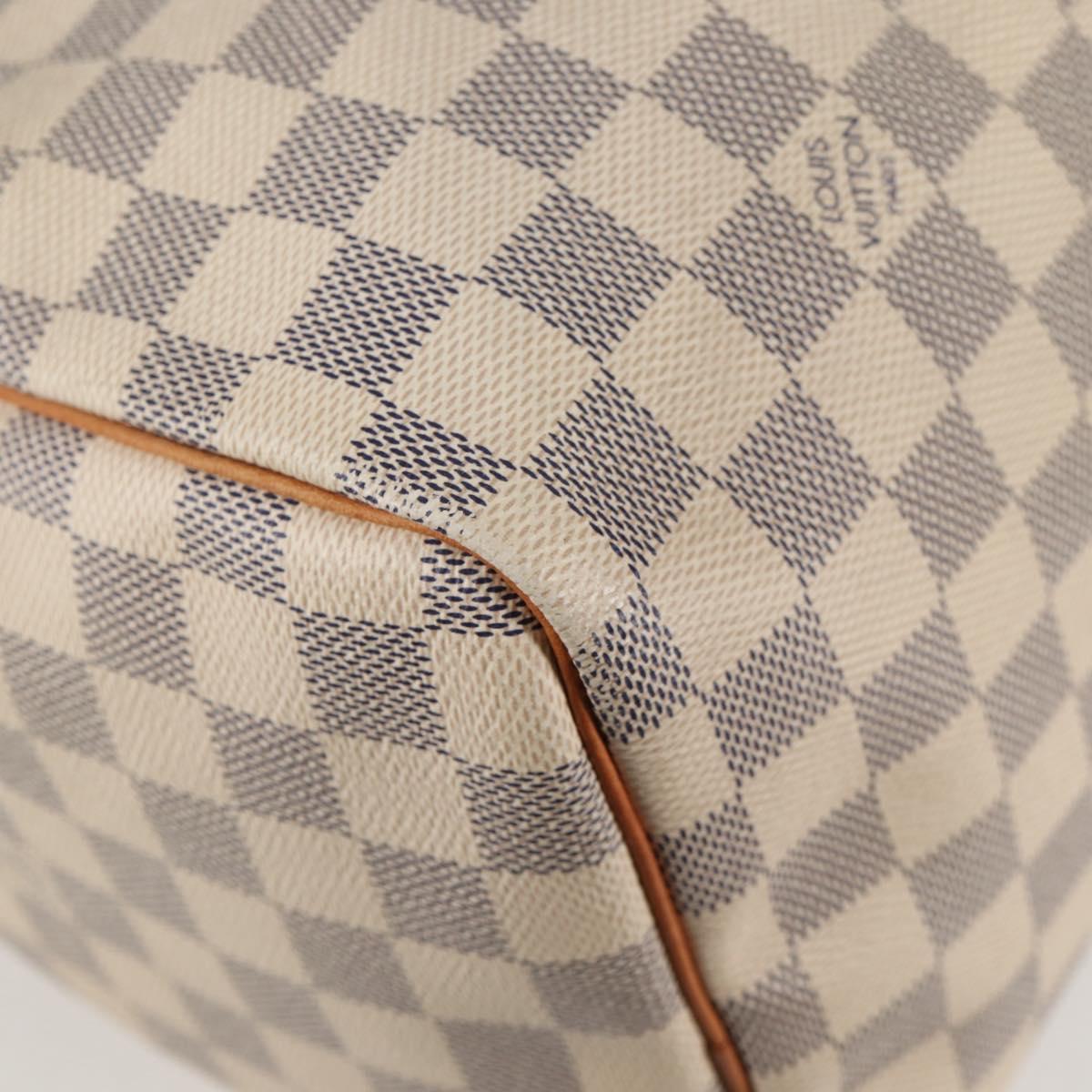 Louis Vuitton Speedy 30, White, Canvas, handbag