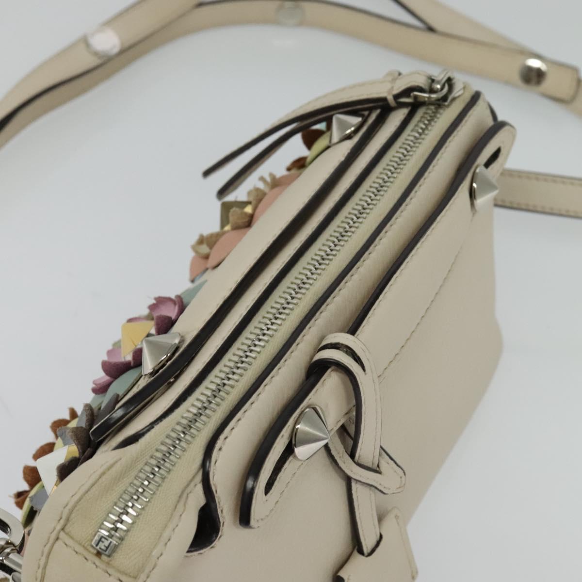 Fendi By The Way, Beige, Leather, handbag