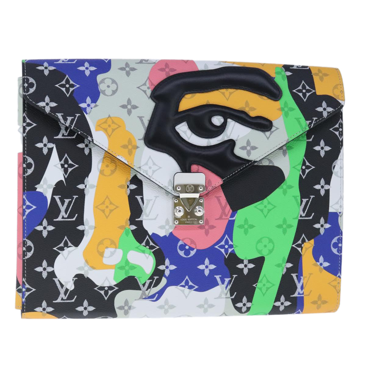 Louis Vuitton, Multicolour, Canvas, clutch