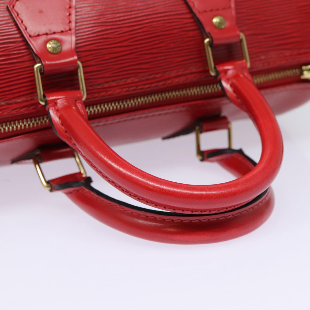 Louis Vuitton Speedy 25, Red, Leather, handbag