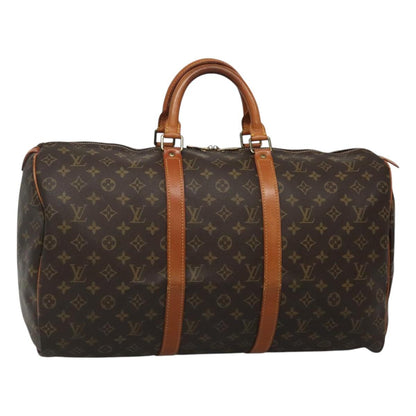 Louis Vuitton Keepall 50, Brown, Canvas, travel