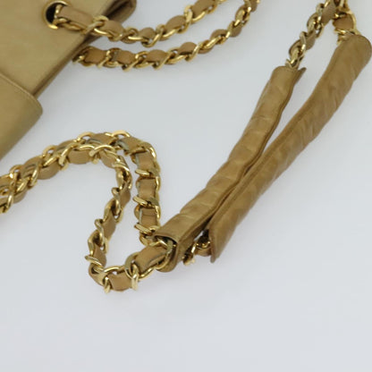 Chanel, Beige, Leather, shoulder