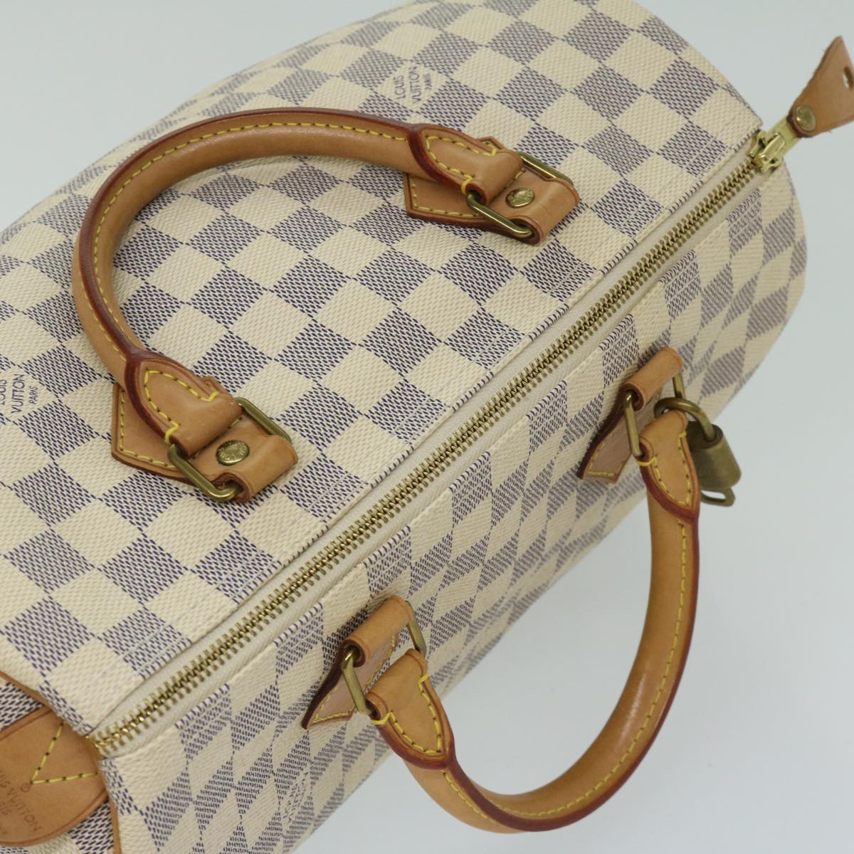 Louis Vuitton Speedy 30, Beige, Canvas, handbag