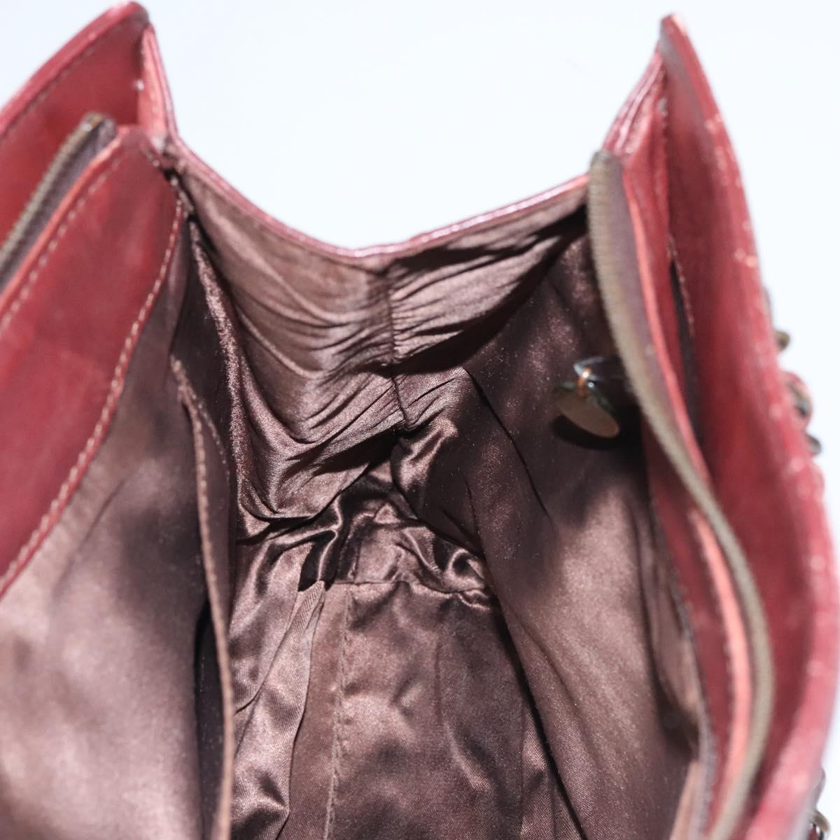 Chanel, Burgundy, Leather, handbag