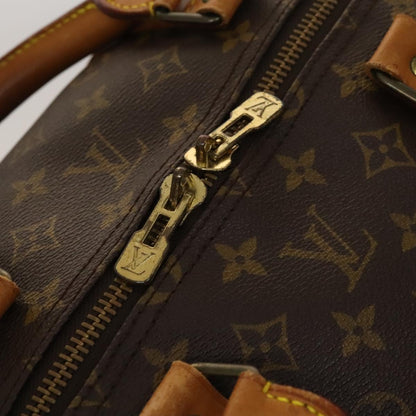 Louis Vuitton Keepall Bandoulière 60, Brown, Canvas, travel