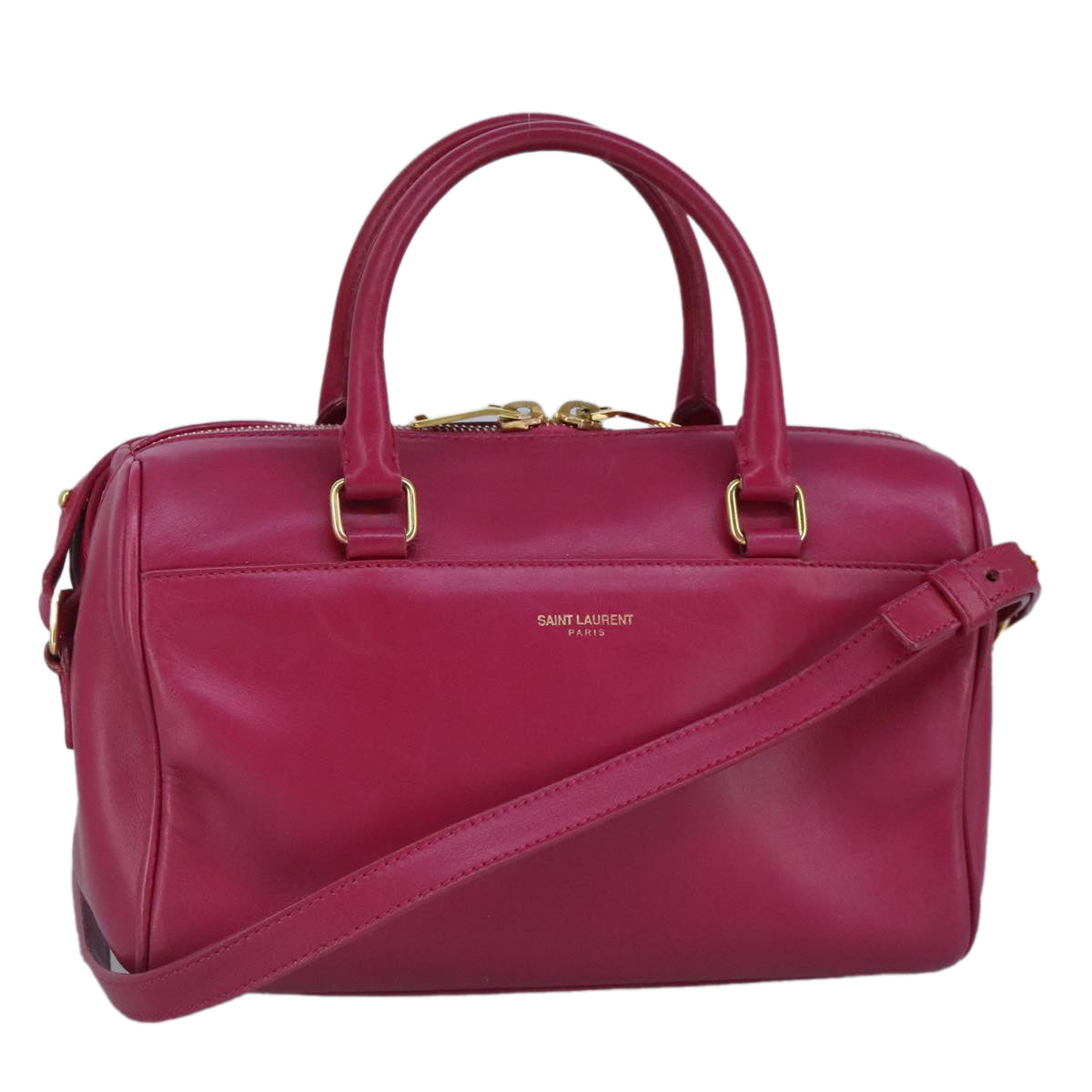 Saint Laurent Duffle, Pink, Leather, handbag