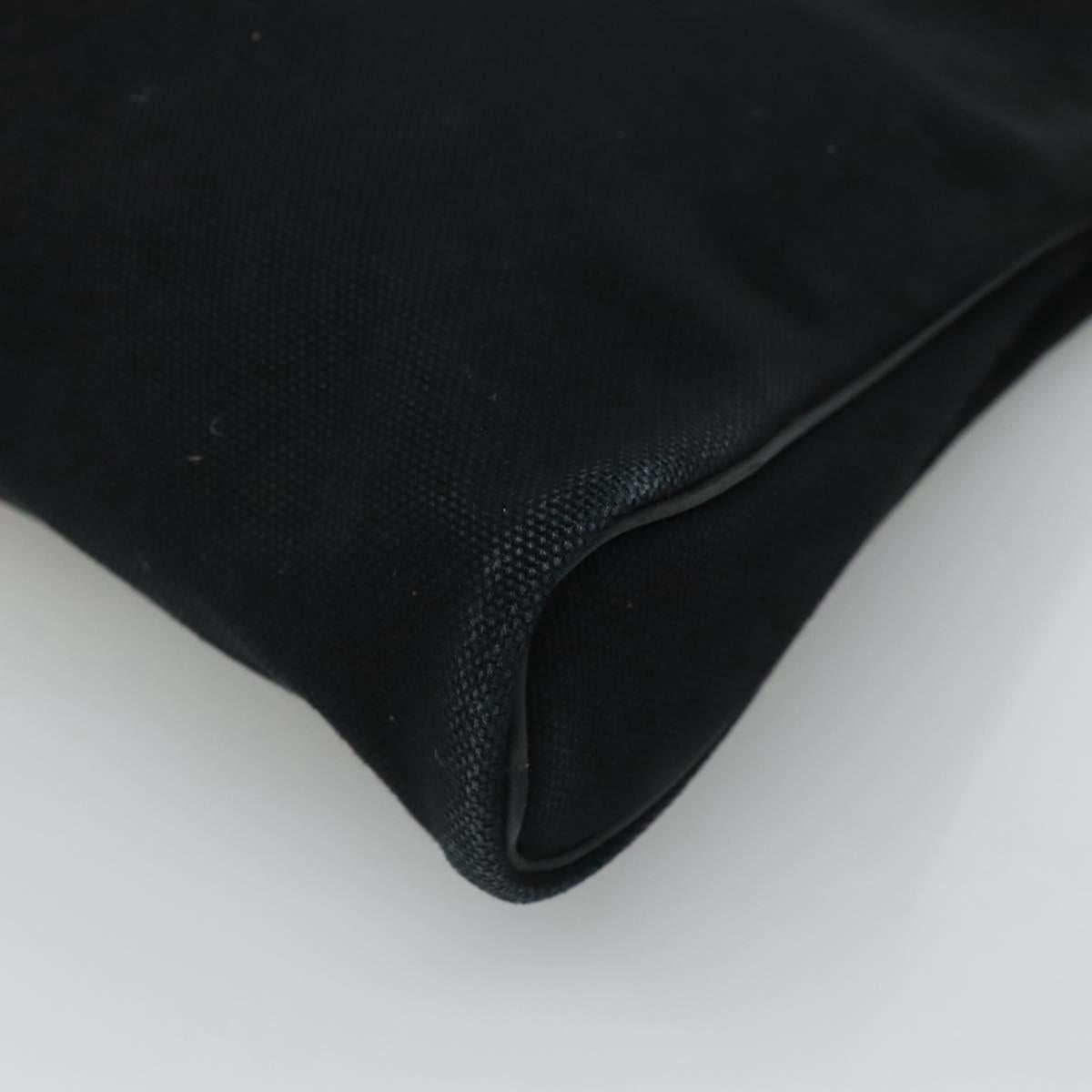 Hermès Heeboo, Black, Canvas, handbag