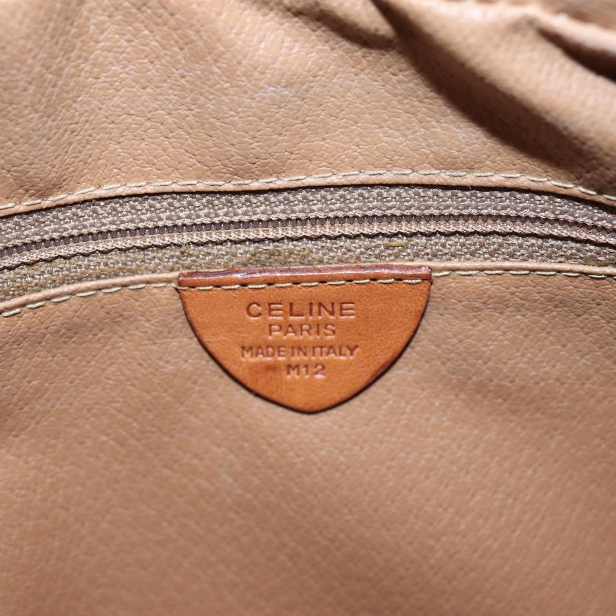 Céline Macadam, Brown, Canvas, shoulder