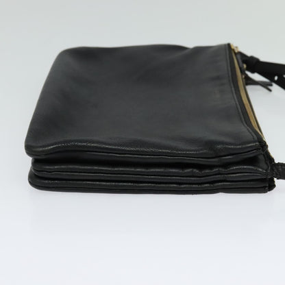 Céline Trio, Black, Leather, shoulder