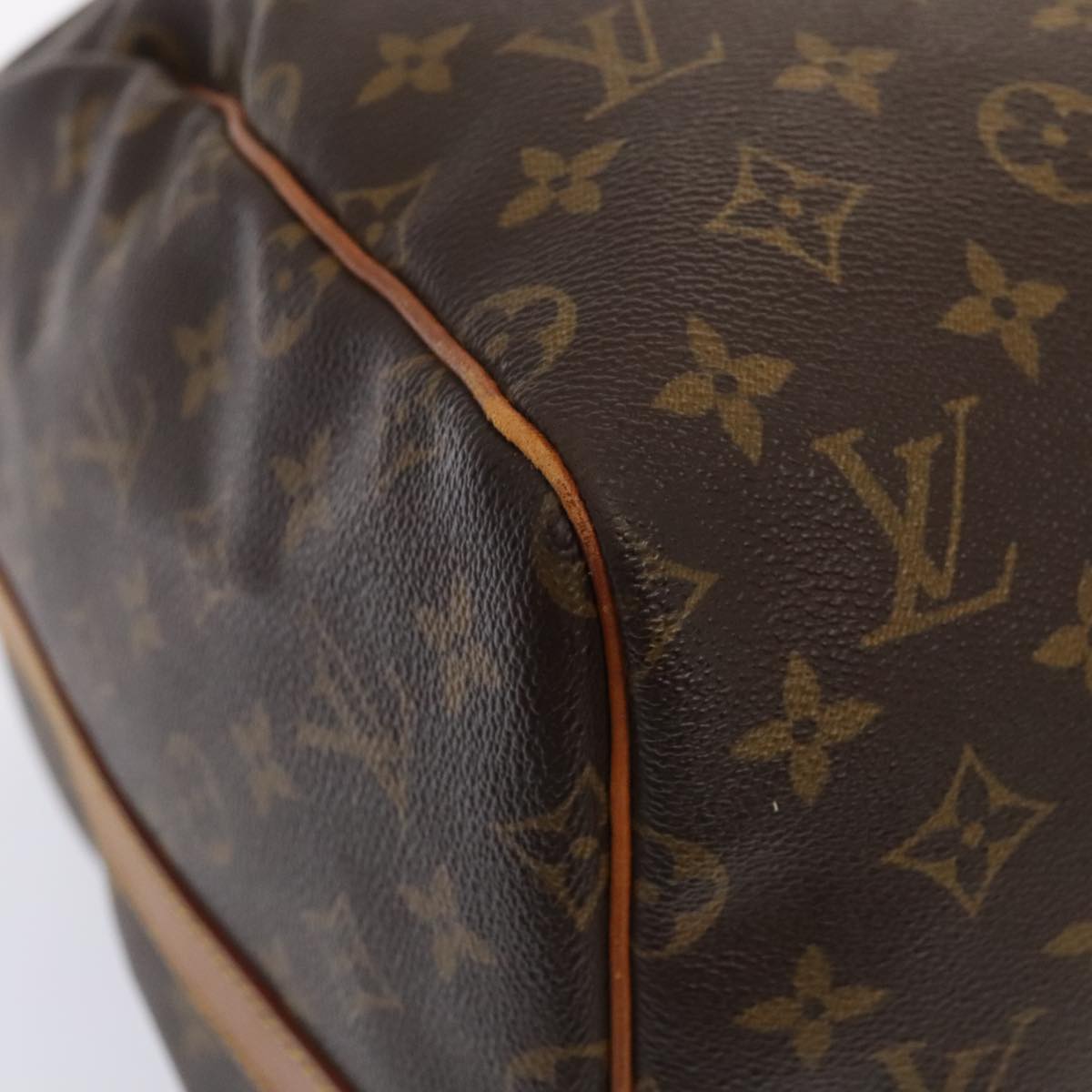 Louis Vuitton Keepall Bandouliere 55, Brown, Canvas, travel