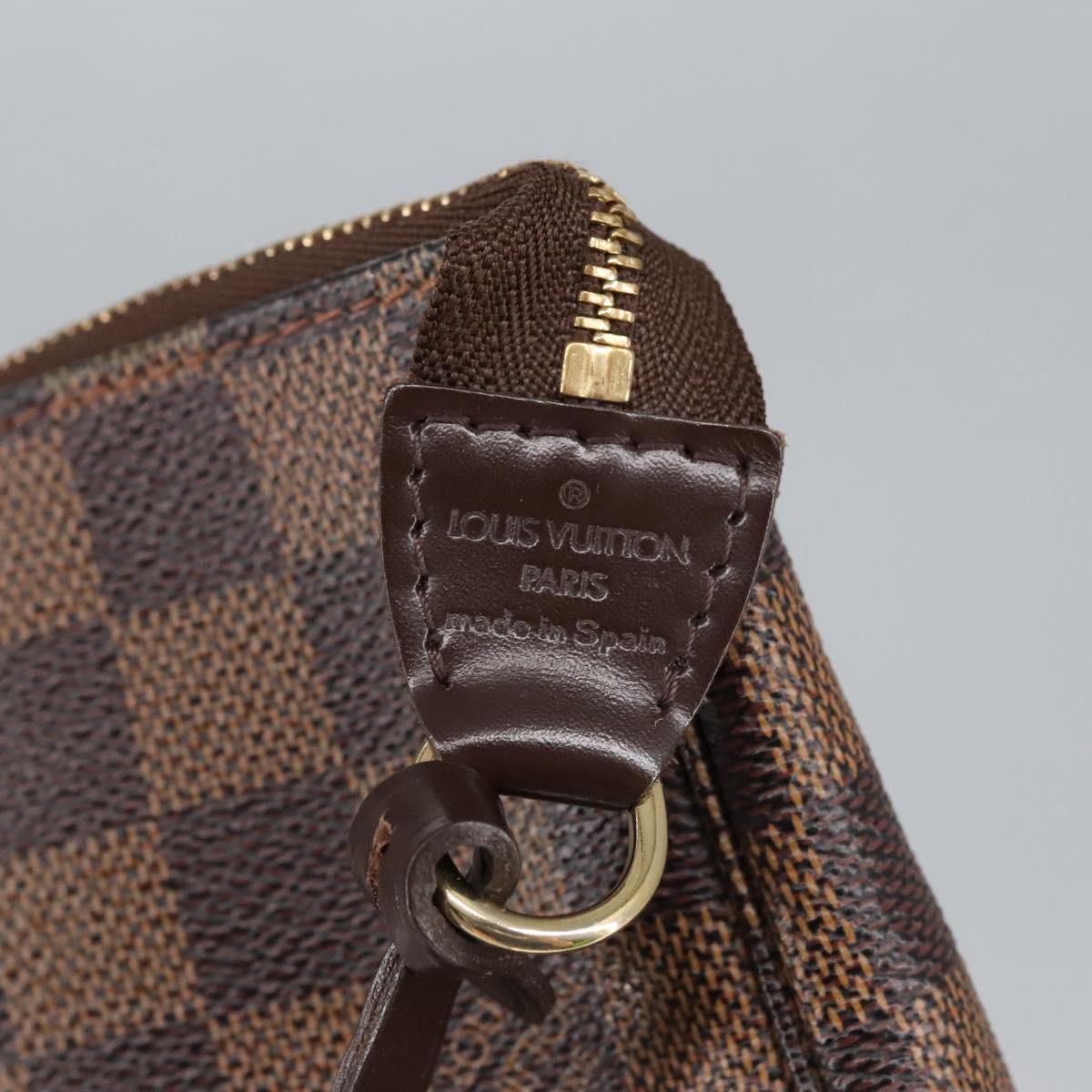 Louis Vuitton Pochette Accessoire, Brown, Canvas, clutch