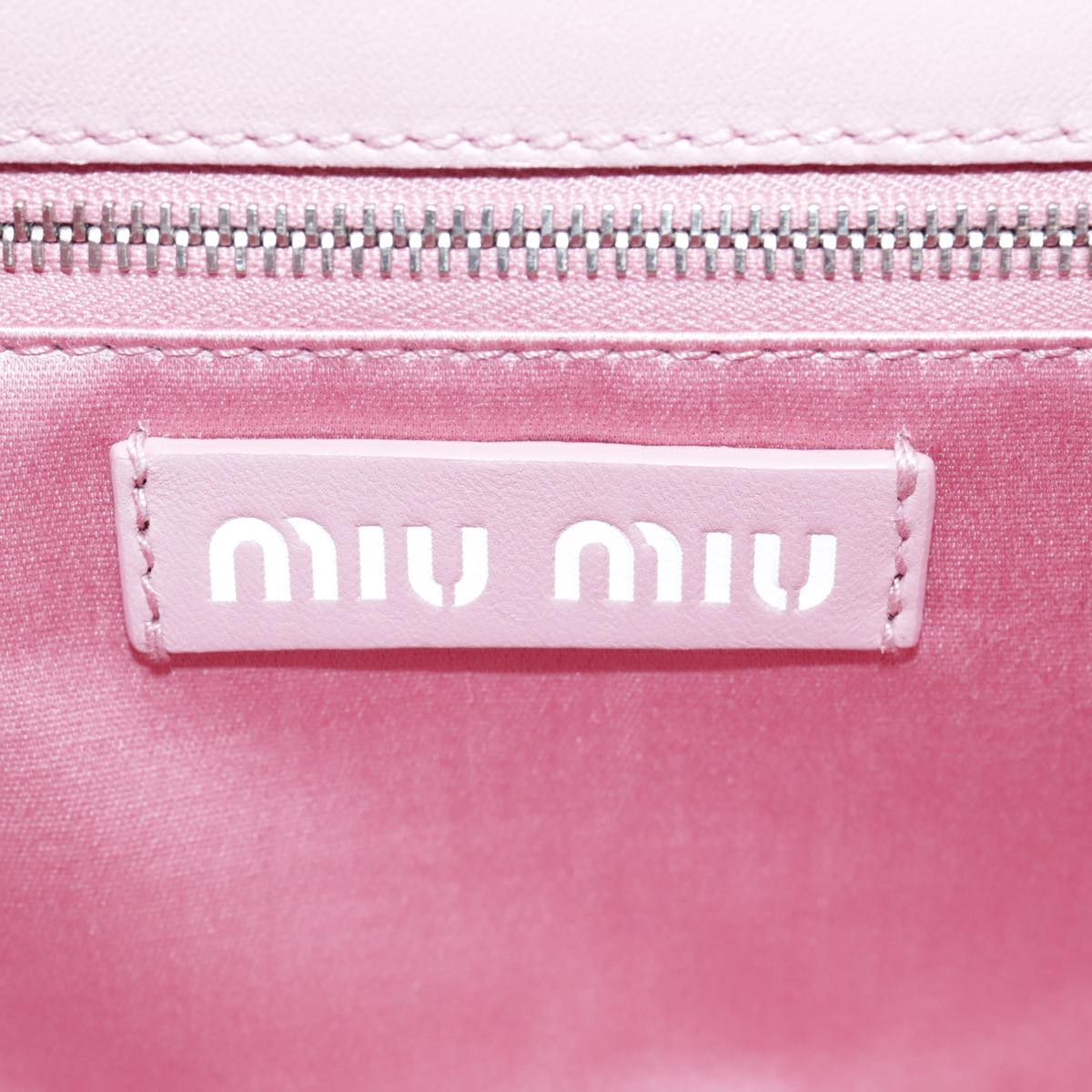 Miu Miu Kira, Pink, Leather, shoulder