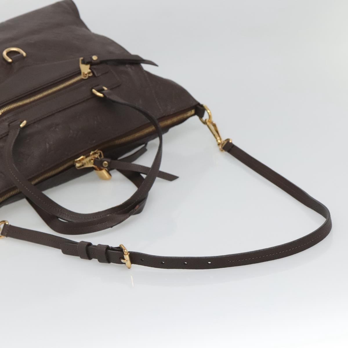 Louis Vuitton Lumineuse, Brown, Leather, tote