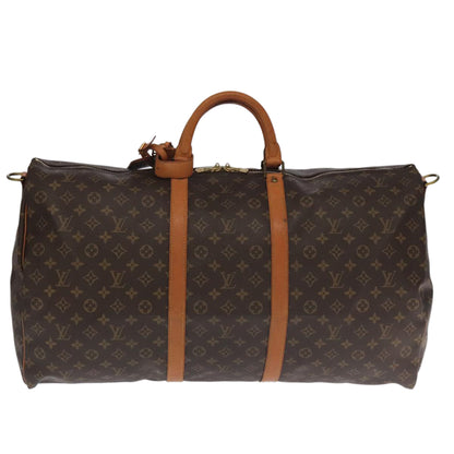 Louis Vuitton Keepall Bandoulière 60, Brown, Canvas, travel