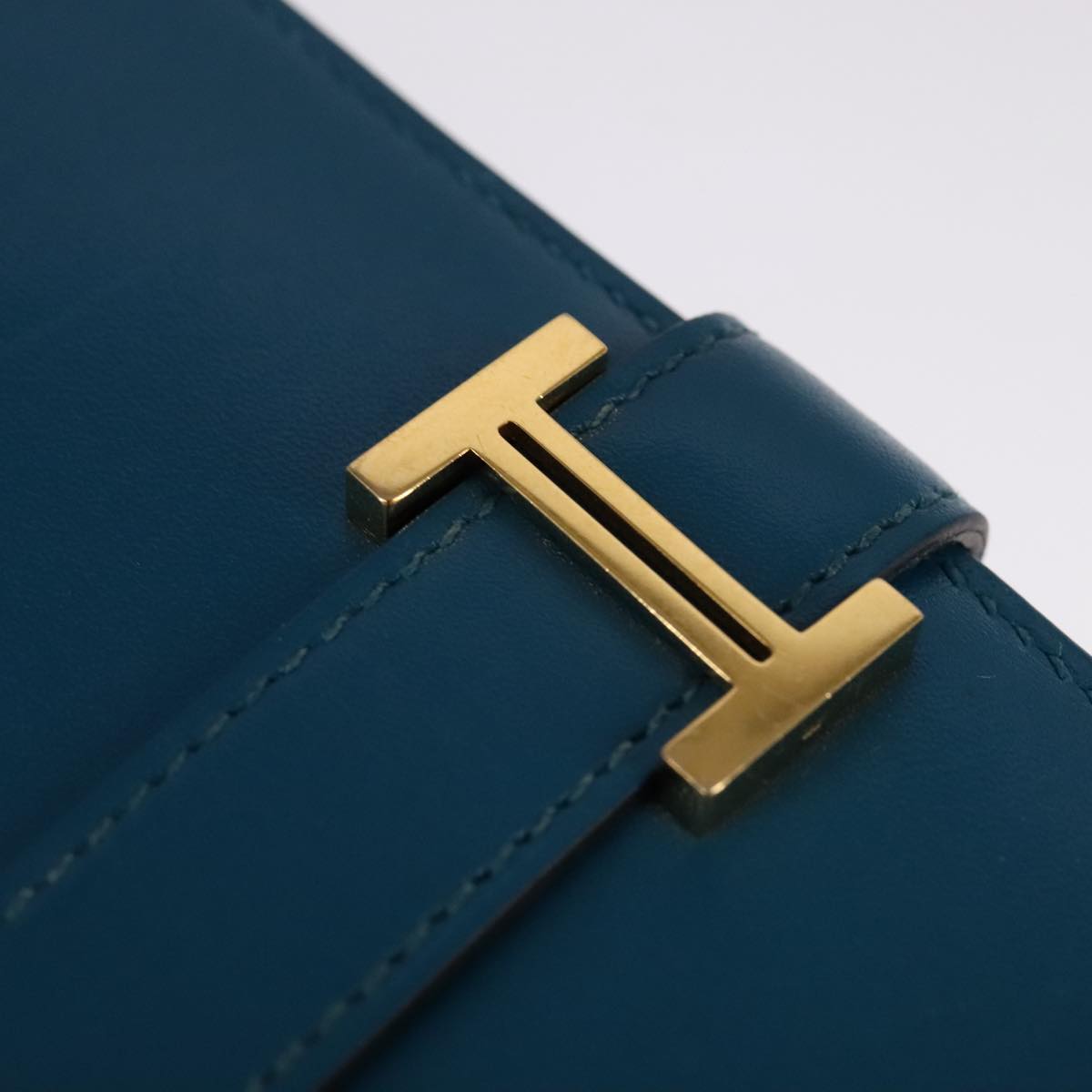 Hermès Béarn, Blue, Leather, wallet