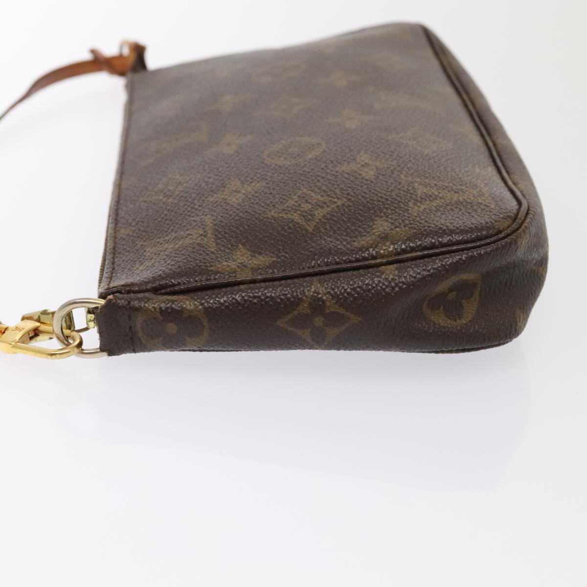 Louis Vuitton Pochette Accessoire, Brown, Canvas, clutch