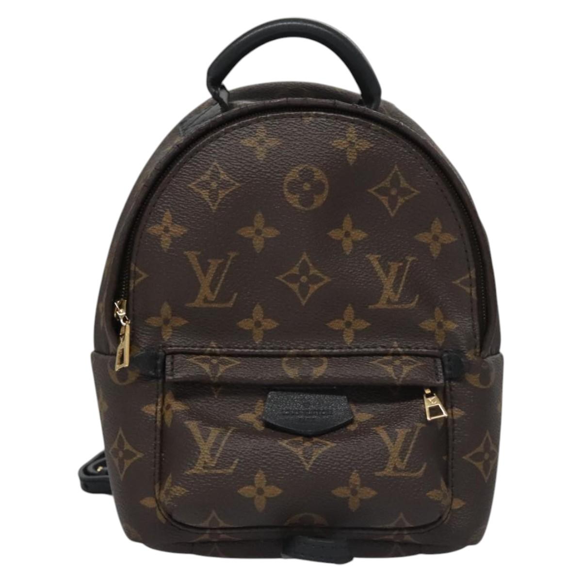 Louis Vuitton Palm Springs mini, Brown, Canvas, backpack