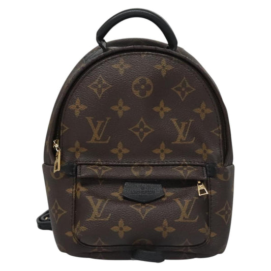 Louis Vuitton Palm Springs mini, Brown, Canvas, backpack