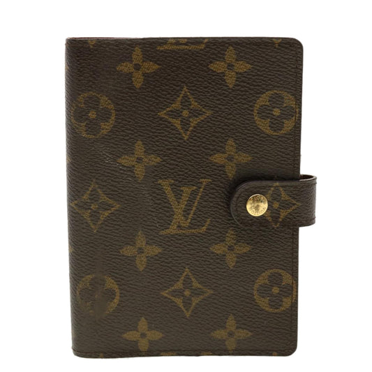 Louis Vuitton Agenda cover, Brown, Canvas, wallet