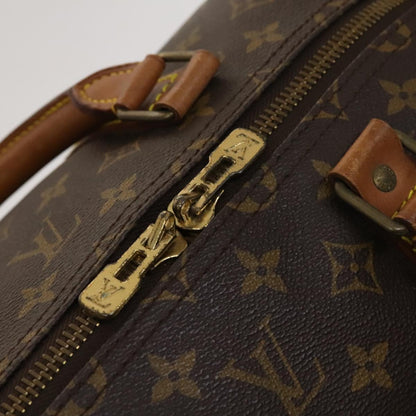 Louis Vuitton Keepall 55, Brown, Canvas, travel