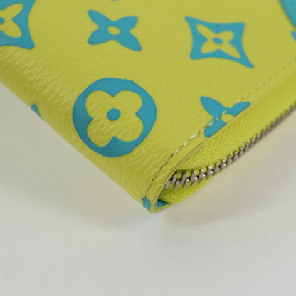 Louis Vuitton Zippy Wallet Vertical, Yellow, Canvas, wallet