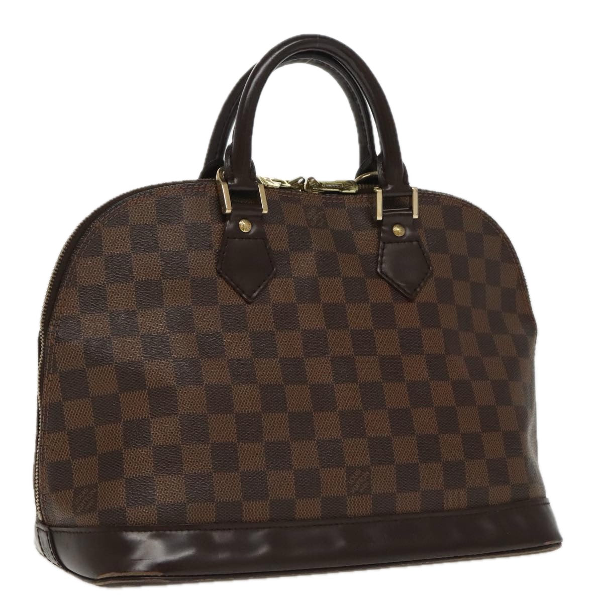 Louis Vuitton Vintage Alma Handbag Damier, BROWN, CANVAS, Handbag