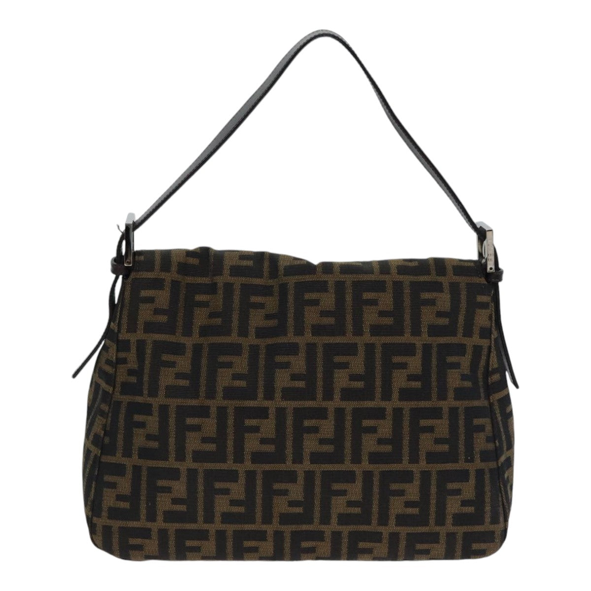 Fendi Mamma Baguette, Brown, Canvas, shoulder