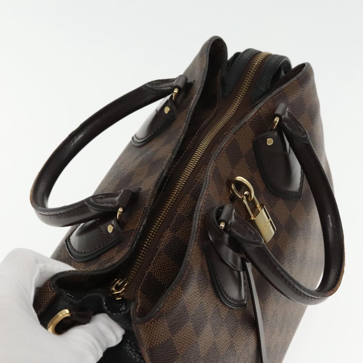 Louis Vuitton Normandy, Brown, Canvas, handbag