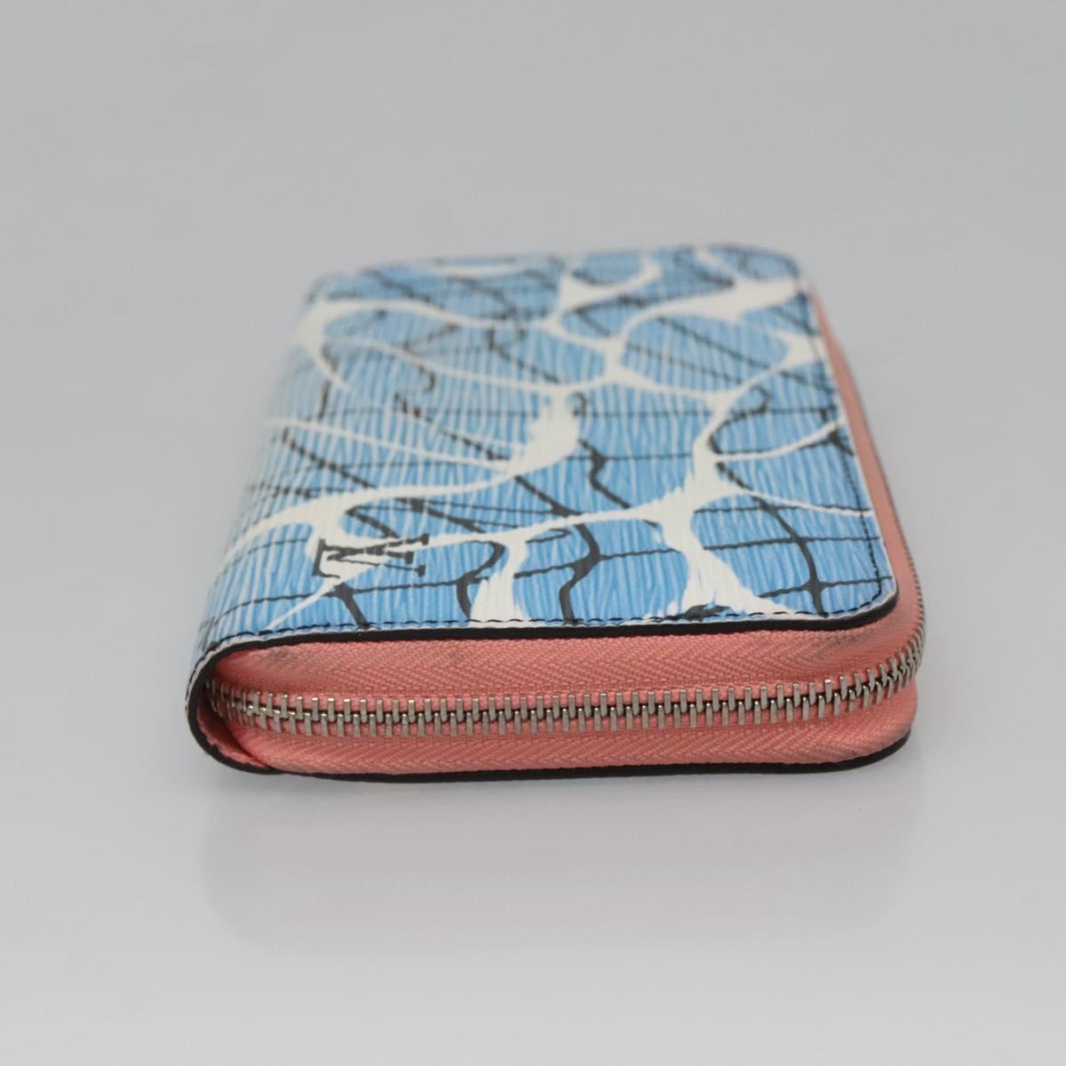 Louis Vuitton Portefeuille zippy, Blue, Leather, wallet