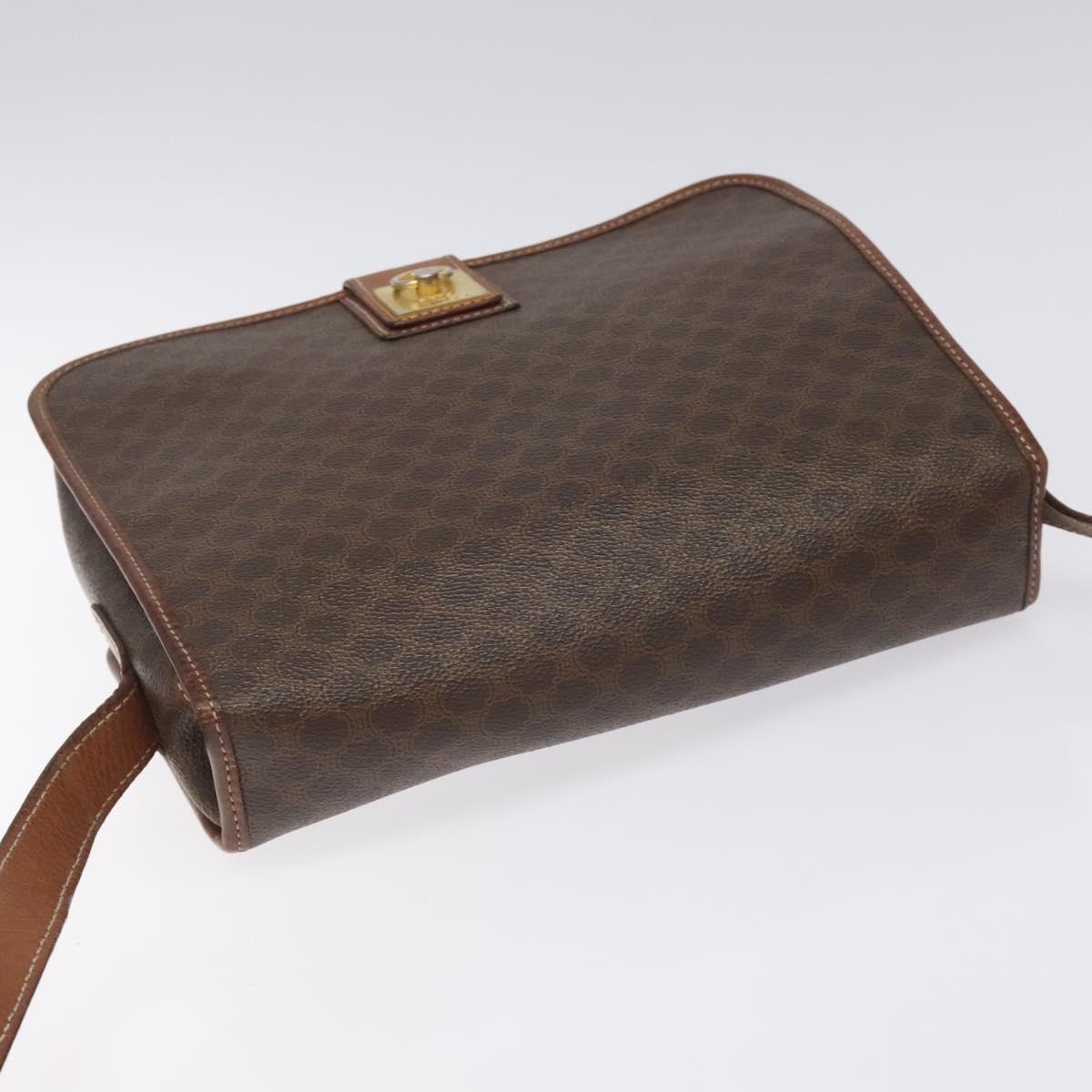 Céline Macadam, Brown, Canvas, shoulder
