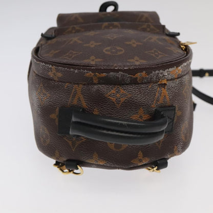 Louis Vuitton Palm Springs mini, Brown, Canvas, backpack