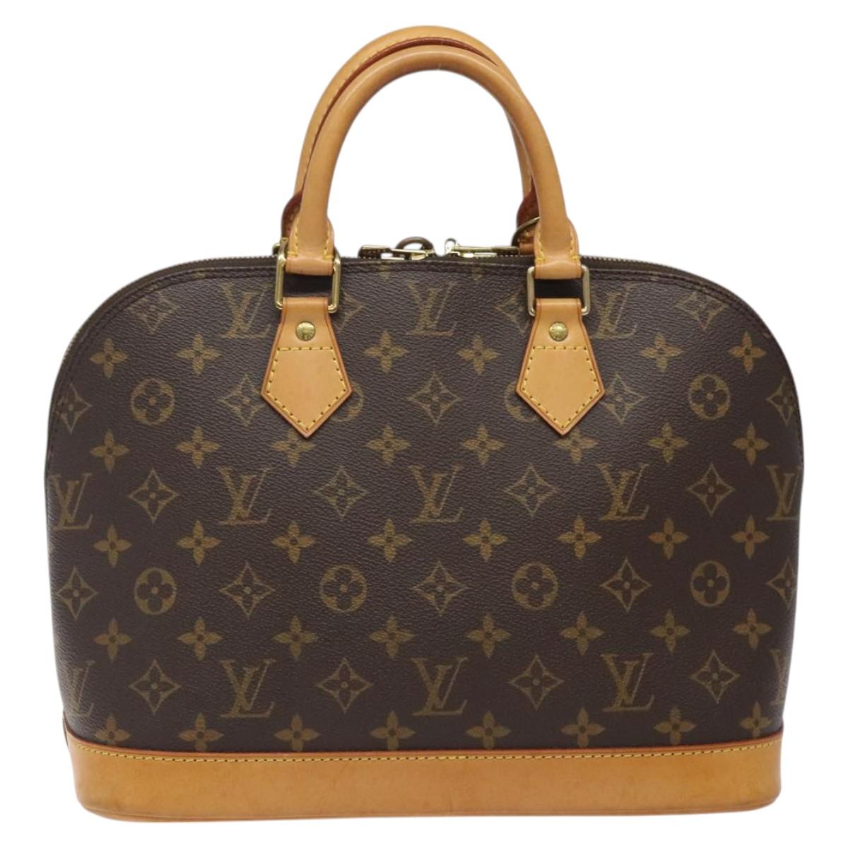 Louis Vuitton Alma, Brown, Canvas, handbag