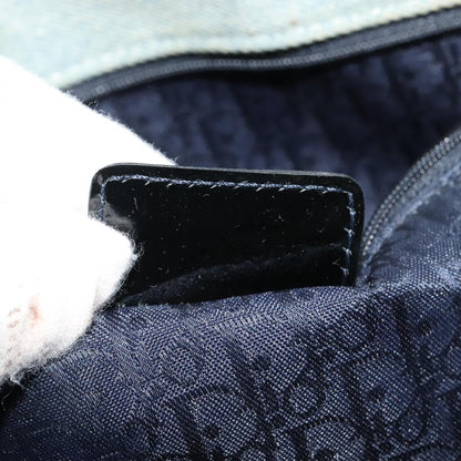 Dior Lady Dior, Blue, Canvas, handbag
