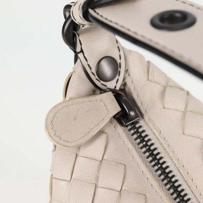 Bottega Veneta Intrecciato, White, Leather, handbag