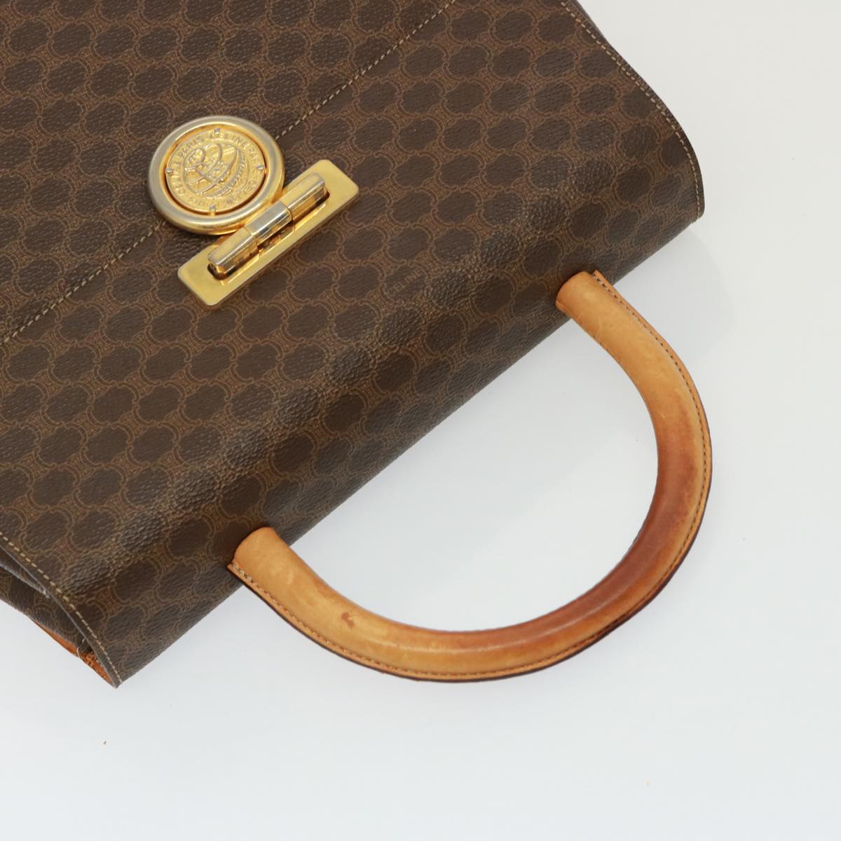 Céline Macadam, Brown, Canvas, handbag