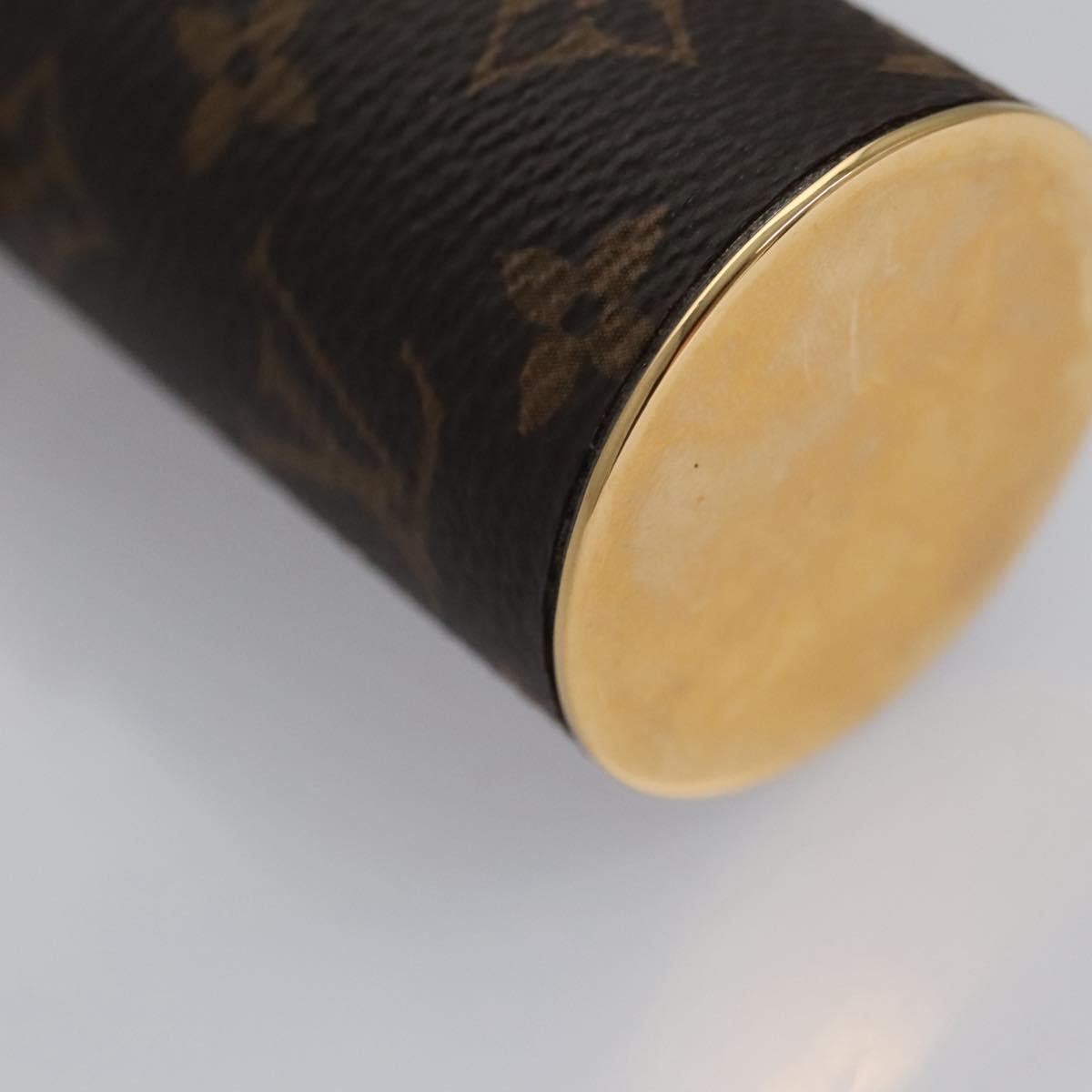 Louis Vuitton Lipstick, Brown, Canvas, clutch