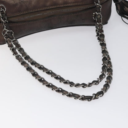 Chanel Tassel, Brown, Leather, shoulder