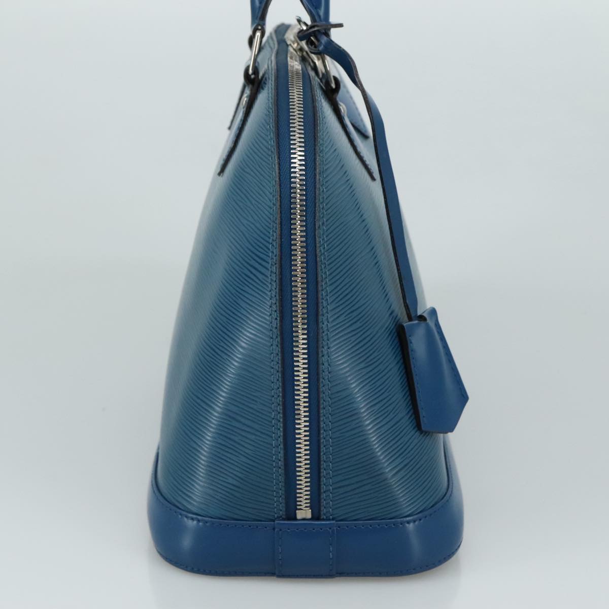 Louis Vuitton Alma, Blue, Leather, handbag