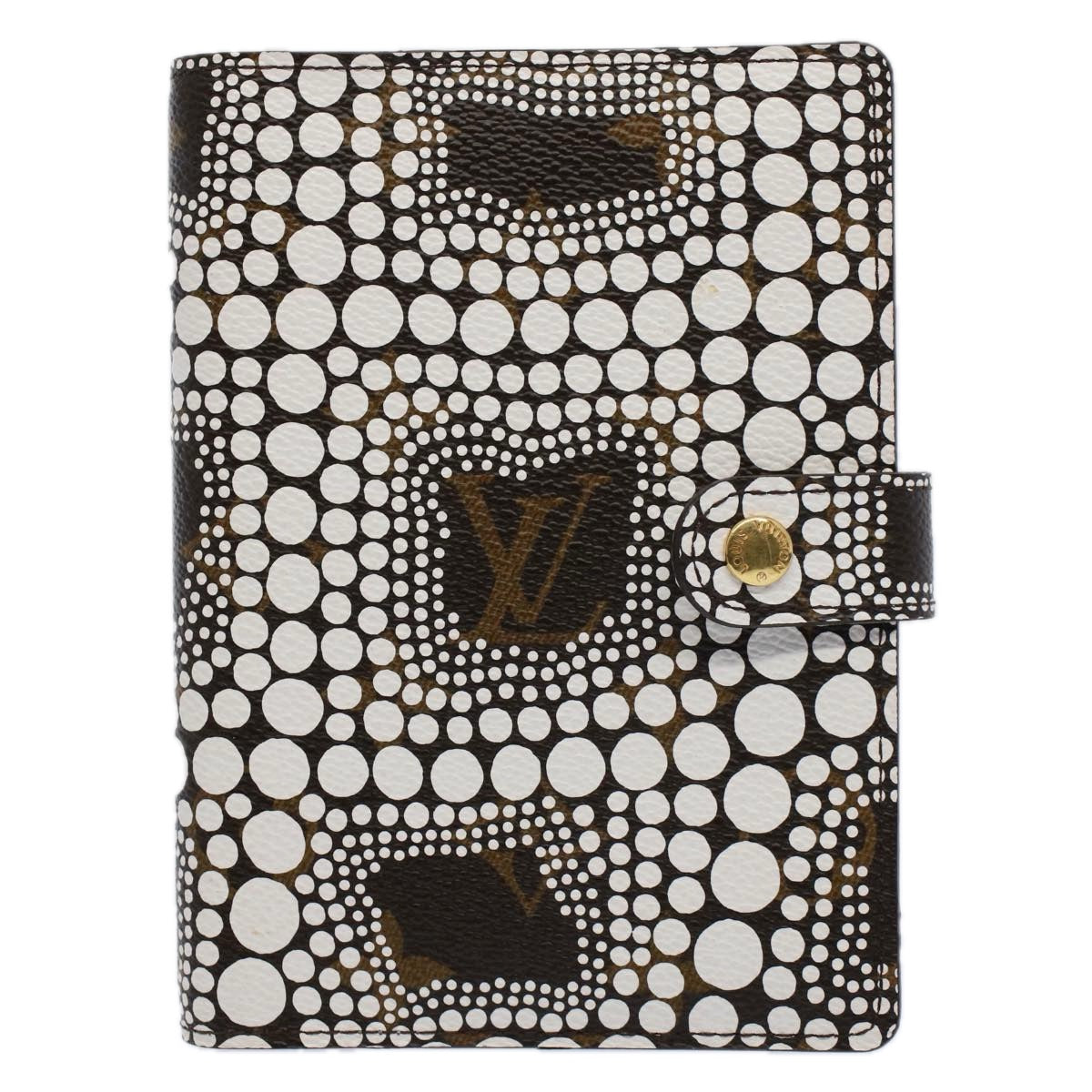 Louis Vuitton Agenda cover, White, Canvas, wallet