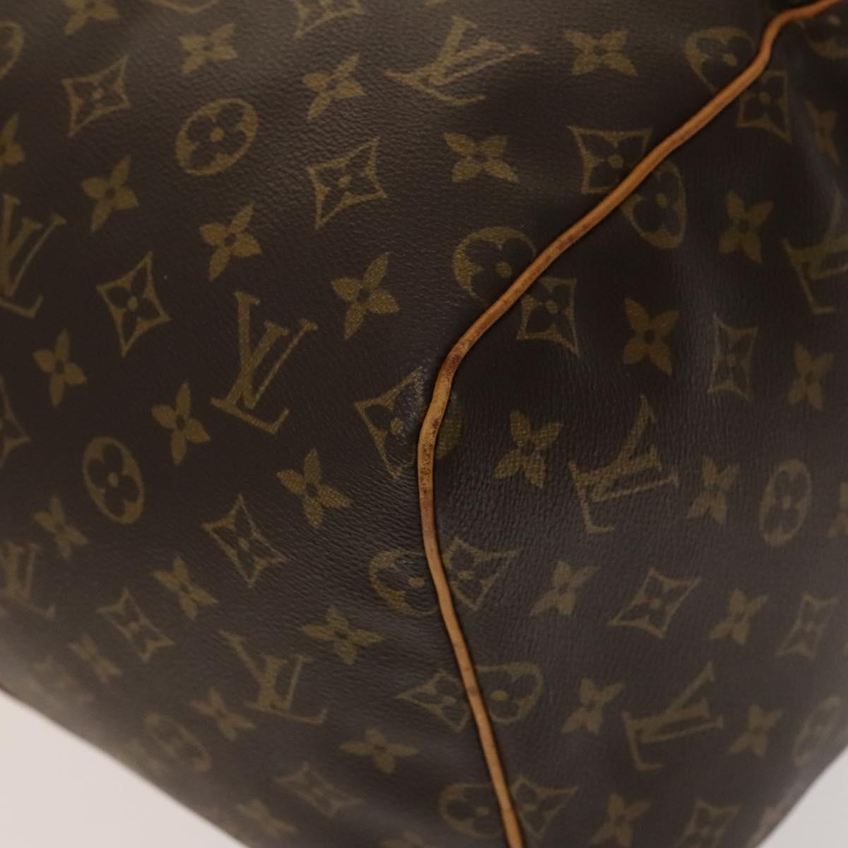 Louis Vuitton Keepall 55, Brown, Canvas, travel