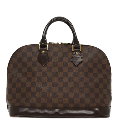 Louis Vuitton Vintage Alma Handbag Damier, BROWN, CANVAS, Handbag